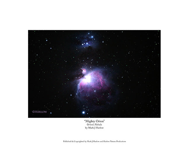 "Mighty Orion" M42 Nebula Picture - Print