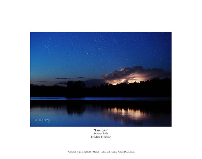 "Fire Sky" Unique Scenic Lighting Picture - Print