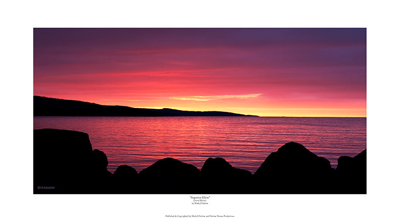 "Superior Glow" Lake Superior Picture Grand Marais, MN Photos - Print