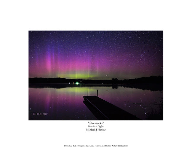 "Fireworks" Unique Northern Light - Aurora Picture - Print
