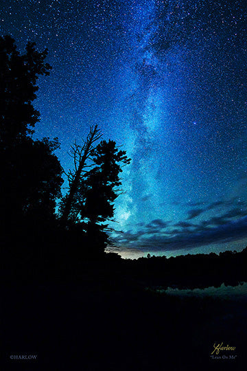 "Lean on Me" Milky Way picture - Crystal acrylic print