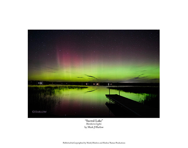 "Sacred Lake" Northern Minnesota Aurora Picture - Print