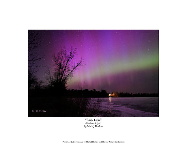 "Lady Lake" Unique Aurora - Storm Picture - Print