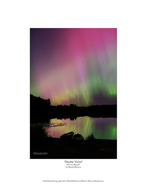 "Double Vision" Kayaks - Northern Light Picture - Print