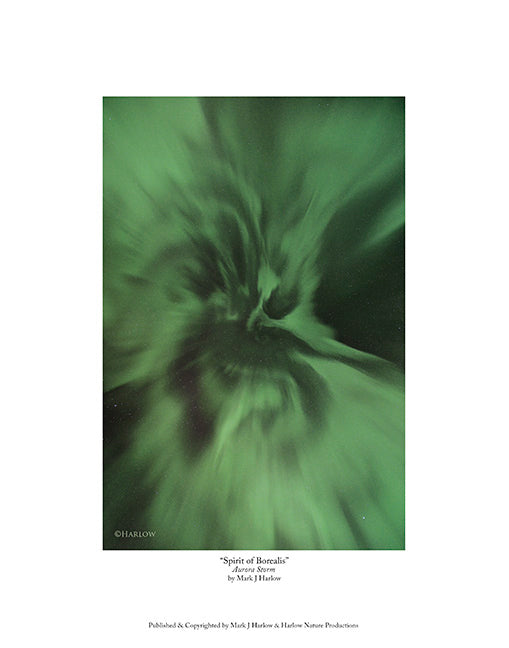 "Spirit of Borealis" Unique Rare Northern Light Picture Apex - Print