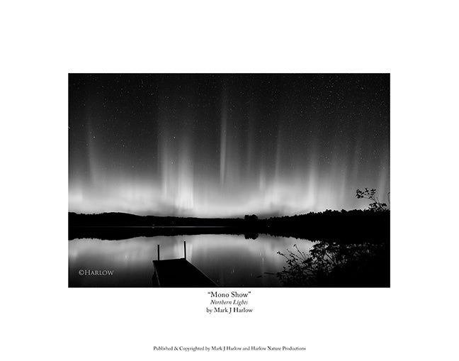 "Mono Show" Unique Northern Light Picture - Print