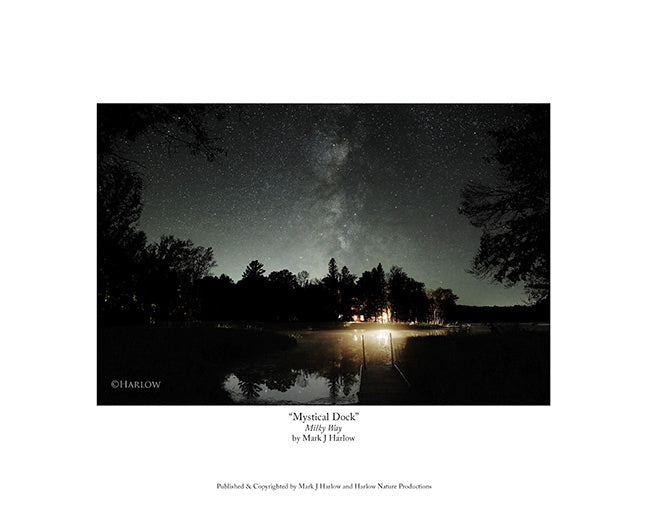 "Mystical Dock" Unique Night Picture with the Milky Way - Print