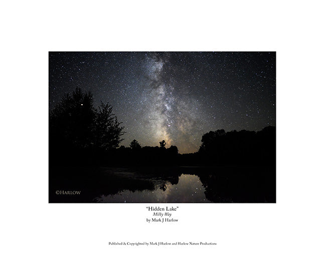 "Hidden Lake" Amazing Milky Way Picture - Print