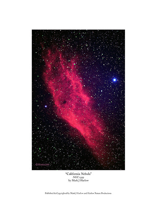 "California Nebula" NGC-1499 Picture - Print