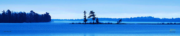 "Serenity" panoramic picture 10-mile lake near Hackensack, MN - Gallery Metal print