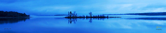 "Tranquility" panoramic Leech Lake picture - Gallery Metal print