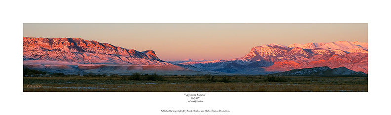 "Wyoming Sunrise" Picture Panoramic Photo - Print