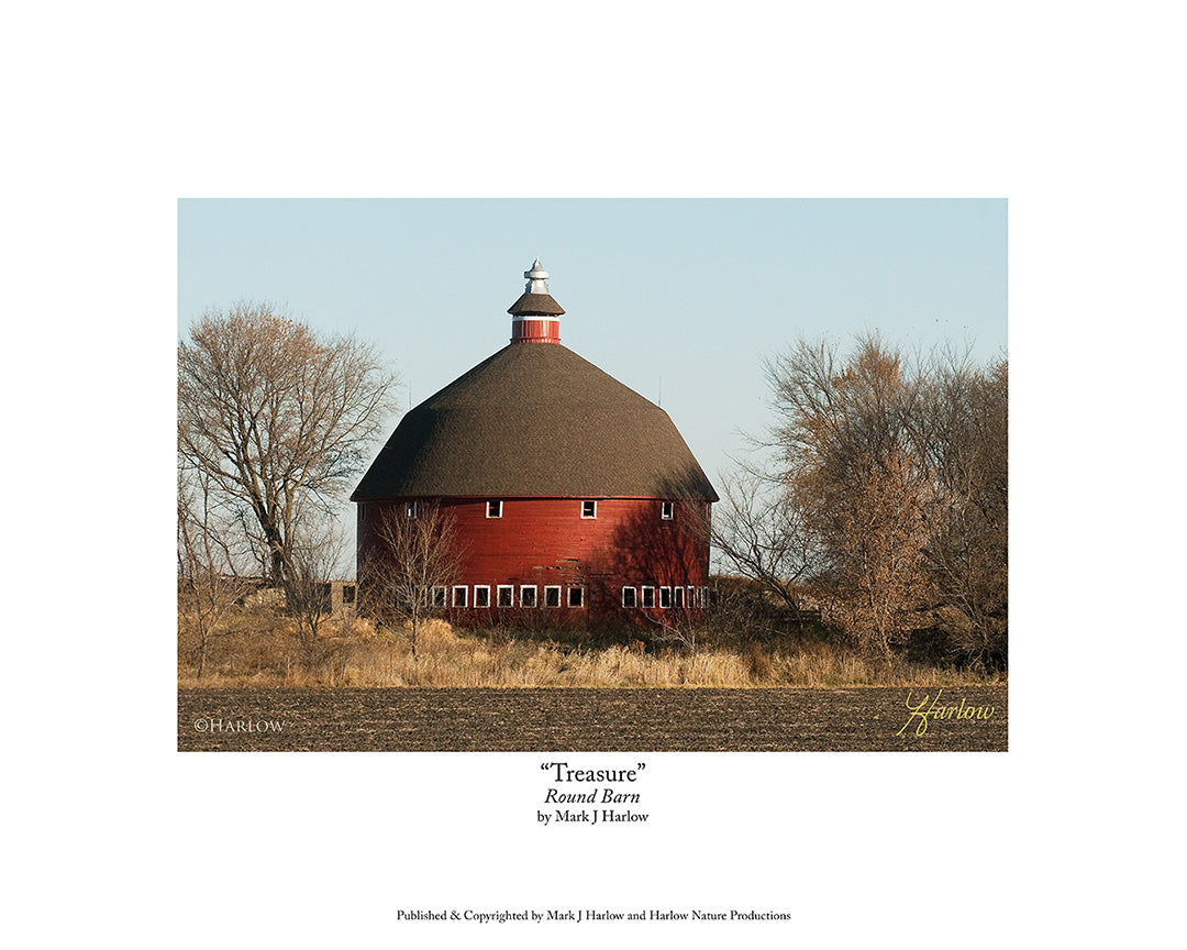 "Treasure" Round Barn Picture Photo - Print