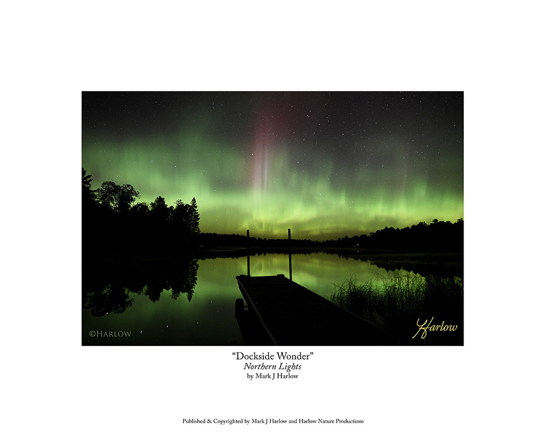 "Dockside Wonder" Amazing Northern Light Picture in Minnesota - Print