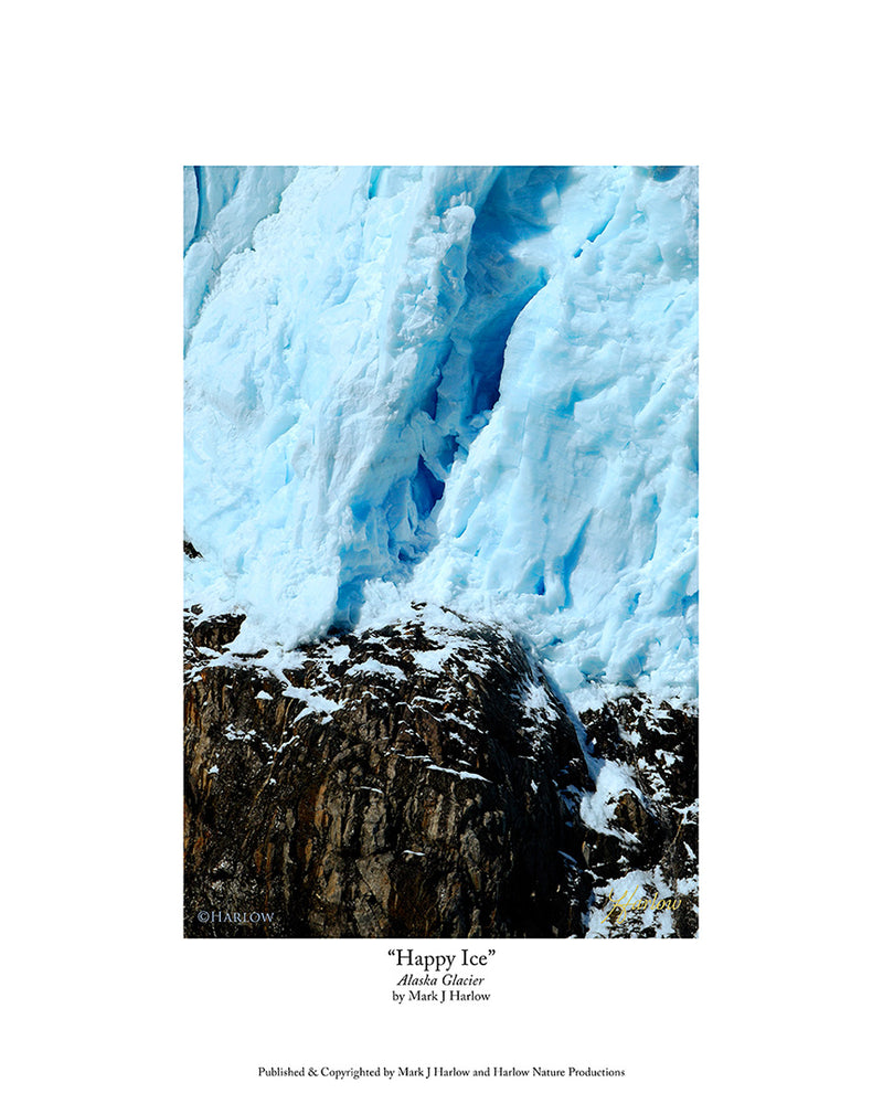 "Happy Ice" Alaskan Glacier Photo